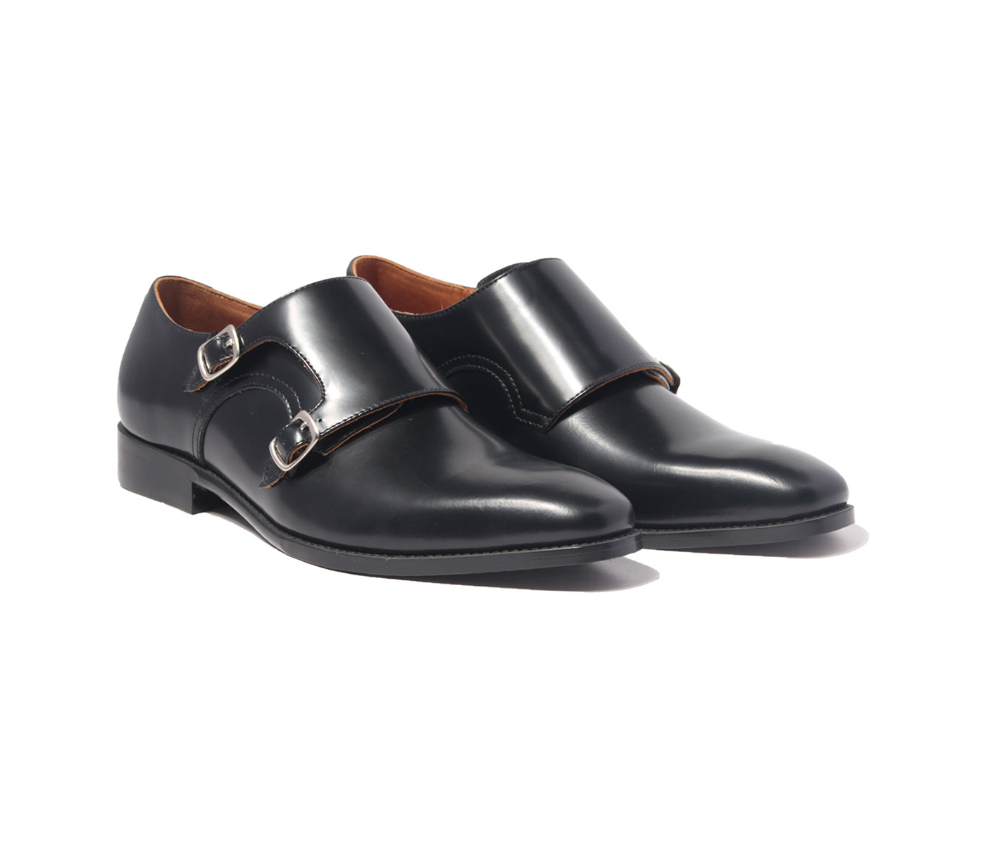 Giày Tây Nam Cao Cấp Patina Plain Toe Double Monk Strap H1DS1M0 